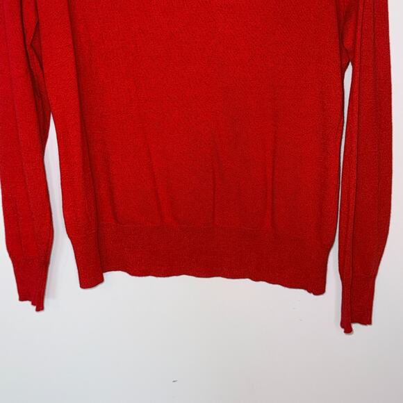 Worthington Womens NWT Sweater Size Petite XL Cherry Red Crew Neck Classic - Picture 3 of 7